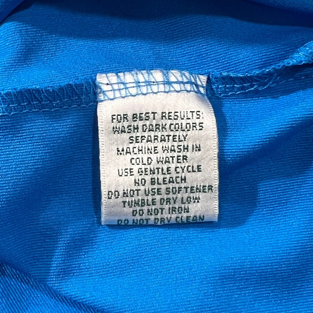 Masters‎ Tech Golf Polo Shirt Mens XL Blue Grey Colorblock Performance RN 133979 - Picture 7 of 9